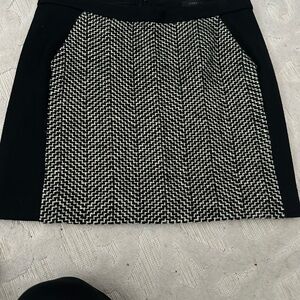 JCrew Wool & Tweed Chic Black and White Skirt